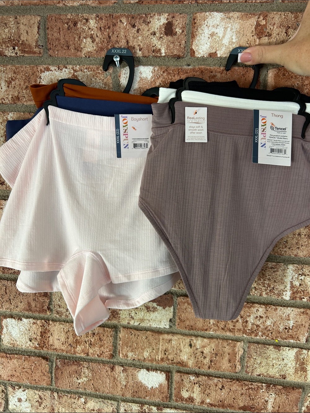 Joyspun Women’s XXXL Boyshort 3 pack And 3-pack Thongs